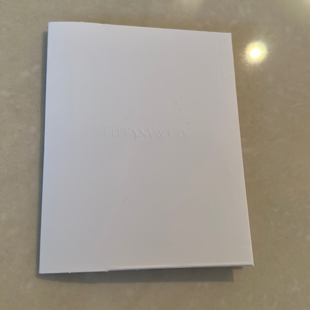 Tiffany Co gift receipt folder